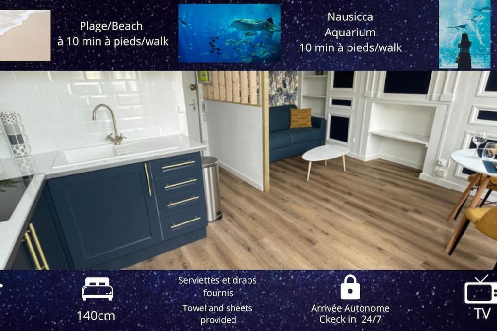 Le Bluemoon, Studio De Charme Refait A Neuf Boulogne-sur-Mer Exteriér fotografie